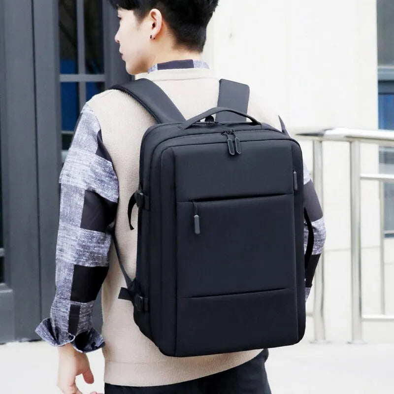 Classic Travel Backpack, Business Backpack, School Expandable,USB Bag Large Capacity Laptop Waterproof