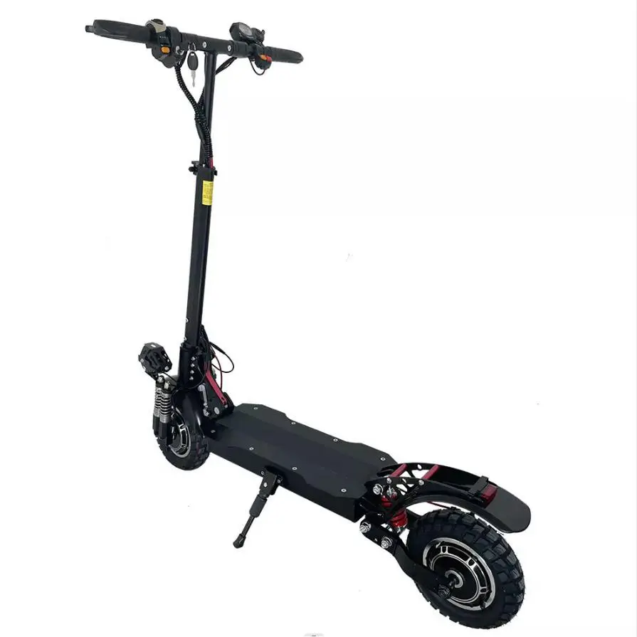 X6 Sooner off Road Electric Scooter Dual Motor 2400w, 48v 21ah battery, max speed 35mph, max range 50miles with LED Legs Stand.