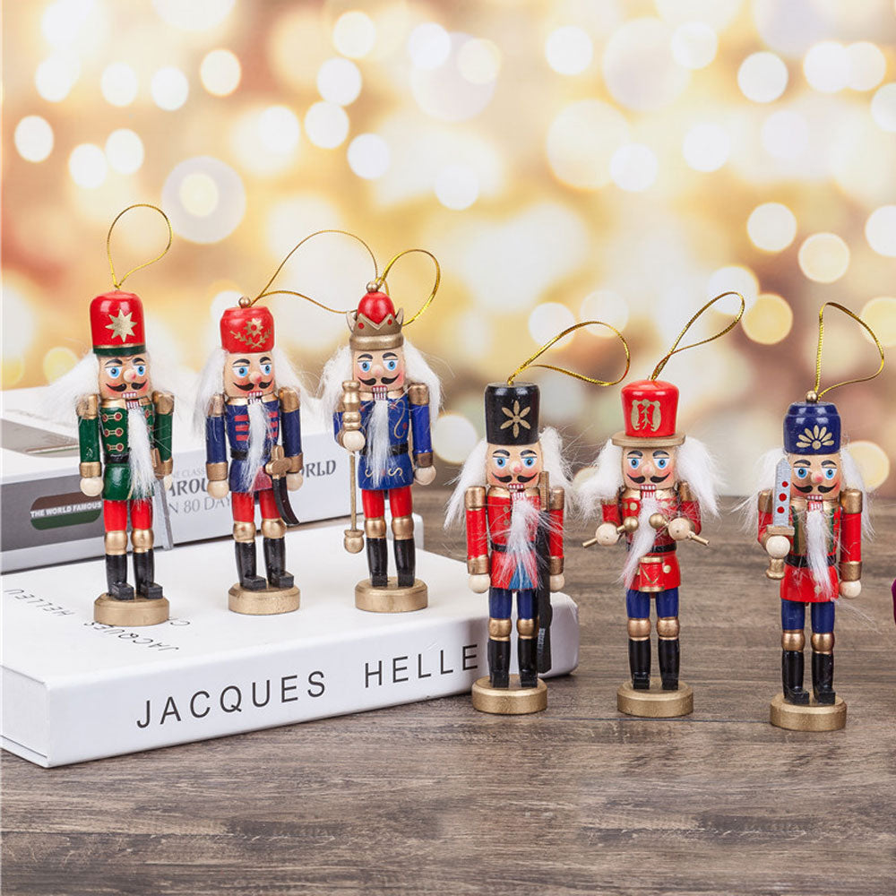 12CM nutcracker puppet soldier ornaments pendant