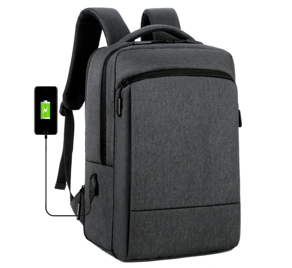 Stylish High Quality with USB Port for  Business Travel or School expandable backpack with Laptop Compartment
