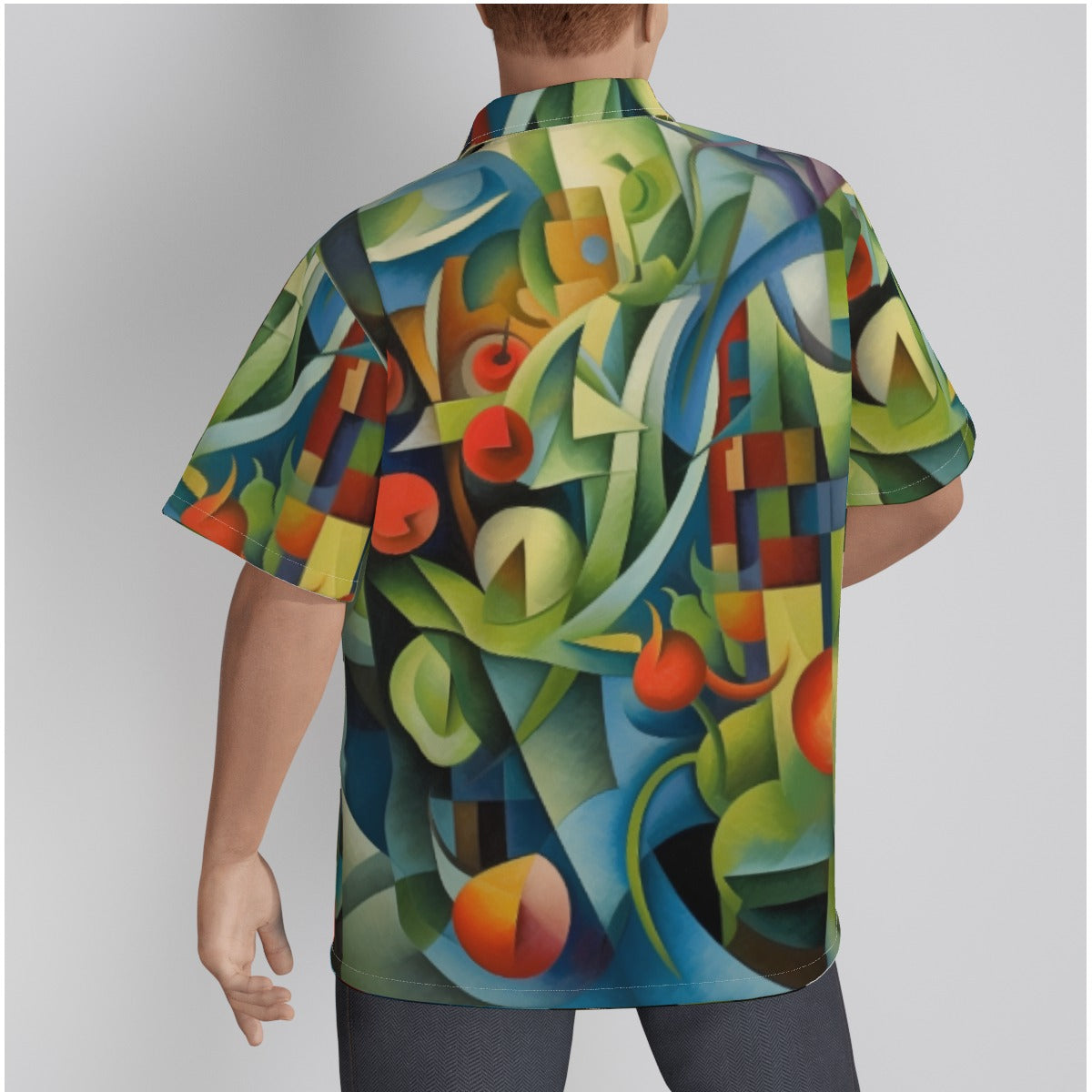 3QYNL All-Over Print Men's Hawaiian Shirt With Button Closure |115GSM Cotton poplin