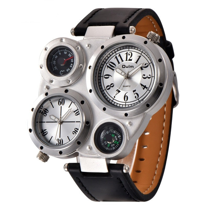 Watch with Thermometer and Compass, Unique Design
