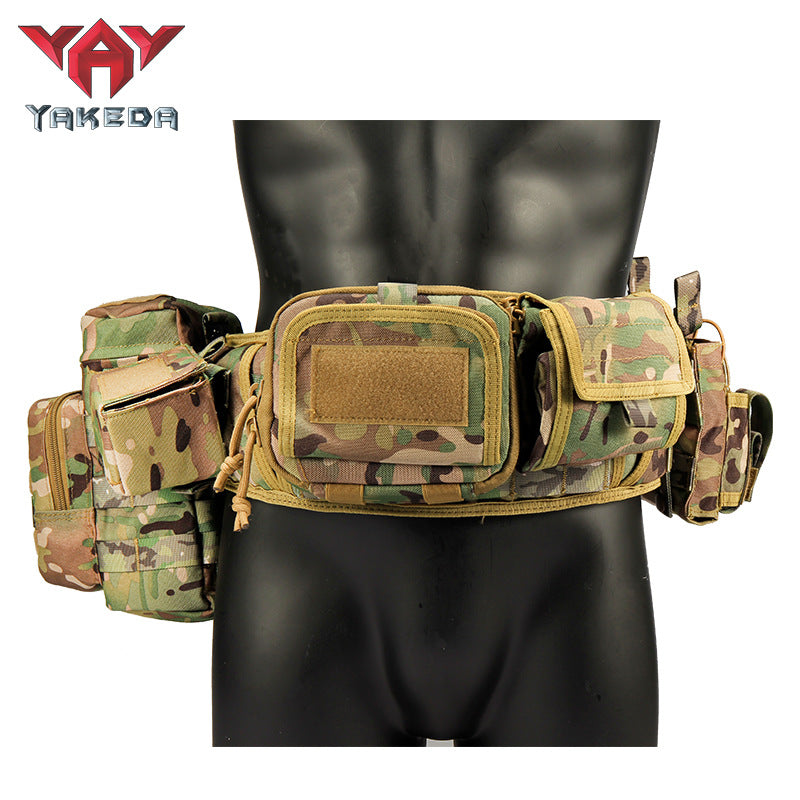 Camouflage Tactical Waist Cover Military Fan Outdoor Multi-functional Molle Belt