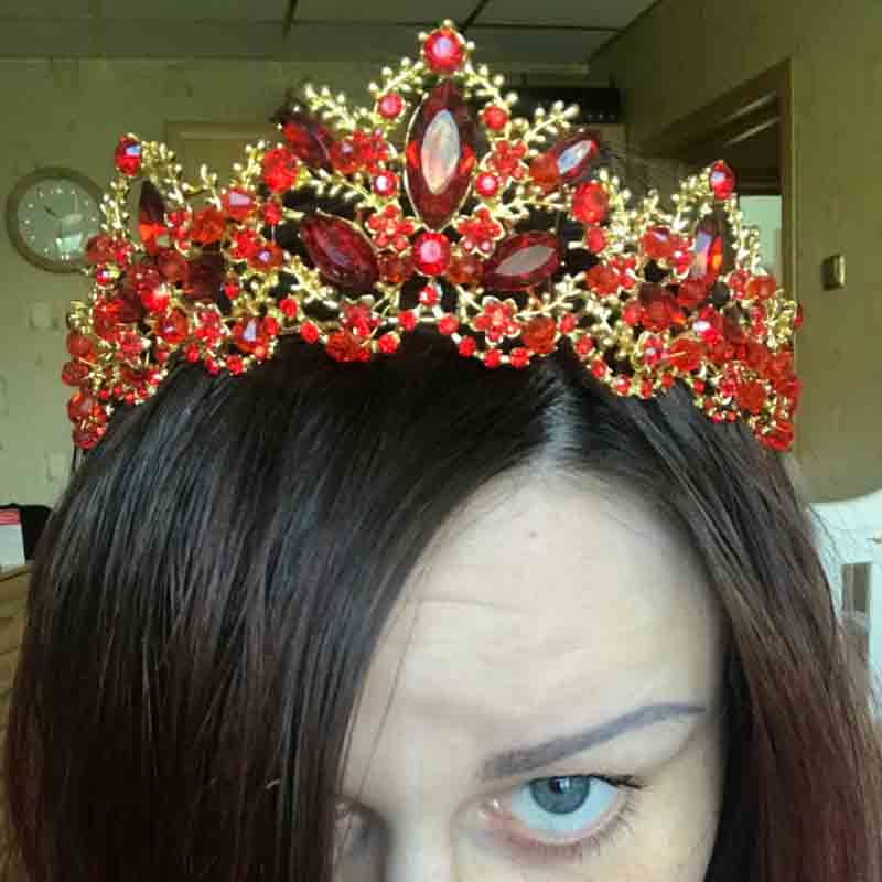 New Fashion Baroque Style Luxury Crystal AB Bridal Crown