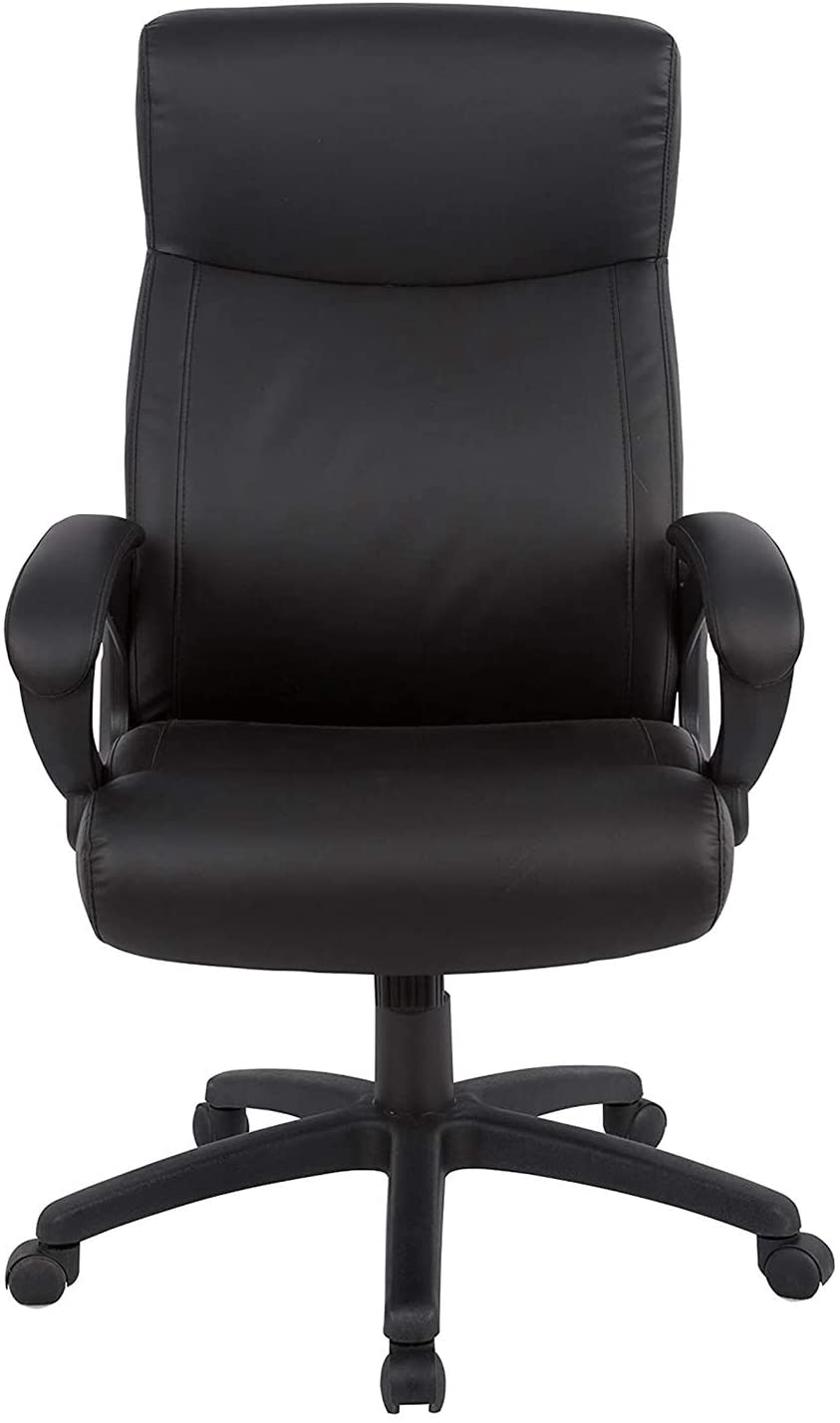 HLC-0311L-1-21 Office Chair Ergonomic Desk Chair with Padded Armrests, Executive PU Leather  Chair High Back Adjustable Swivel Task Chair