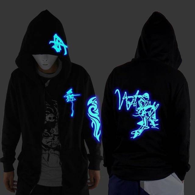 Glowing in The Niight Ghost Dance Hoodie Blue