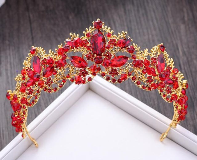 New Fashion Baroque Style Luxury Crystal AB Bridal Crown