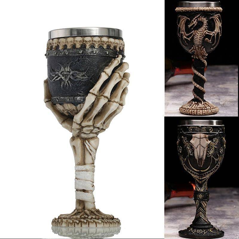 3D Gothic  Cup  200 ml Stainless Steel  for Bar Party Home Wine