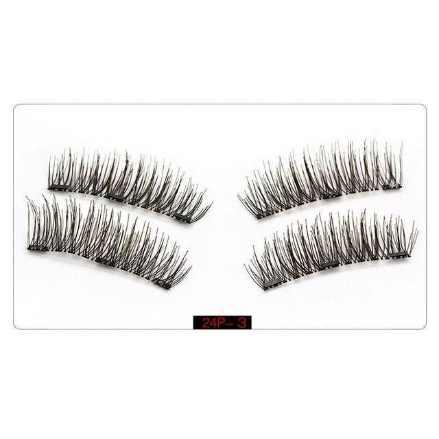 False Eyelashes Magnetic Natural  Long Wearing Without Glue