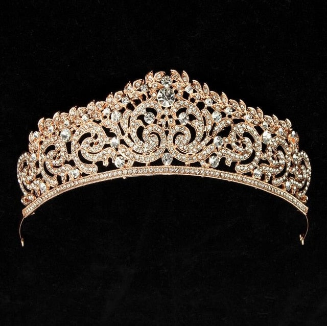 New Fashion Baroque Style Luxury Crystal AB Bridal Crown