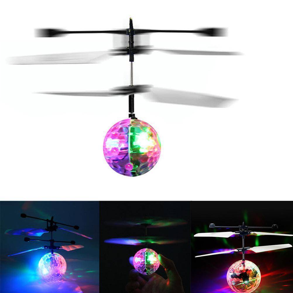 Colorful LED Flying Ball Flashing Infrared Induction Helicopter