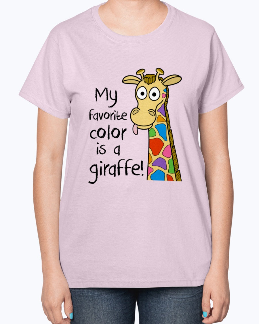 Gildan 2000L Ultra Cotton Ladies T-Shirt 14 colors Light    Kids Giraffe
