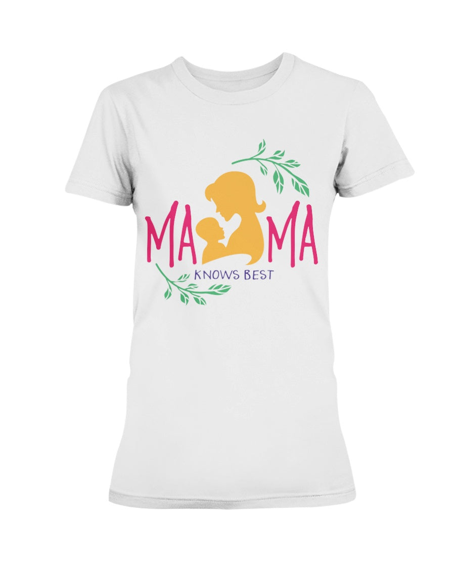 Gildan Ladies Missy Cotton T-Shirt Mama Knows Best