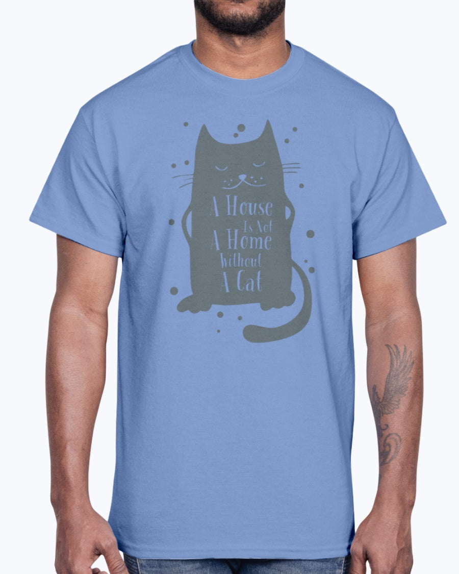 Men's Gildan Ultra Cotton T-Shirt   A Home Without Cat