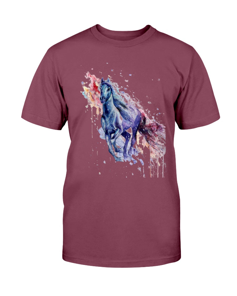 Men's Gildan Ultra Cotton T-Shirt . Colorful horse