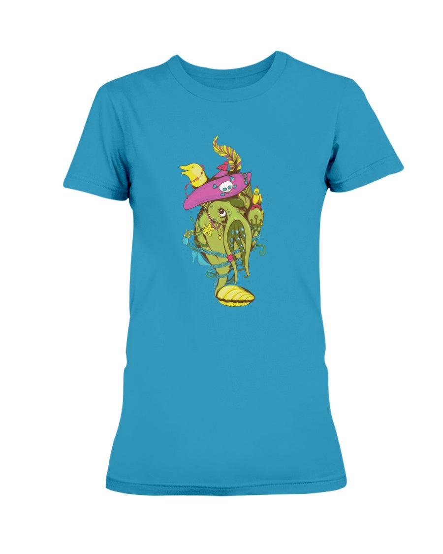 Gildan Ladies Missy T-Shirt ocean characters
