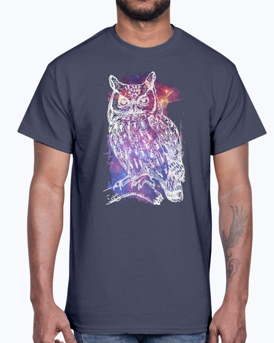 G2000 Unisex Ultra Cotton T-Shirt 12 Colors. Cosmic Owl Women's
