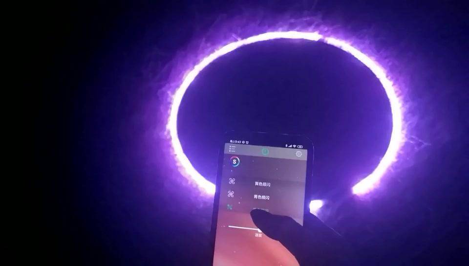 New 35"-185 LED Lights  Smartphone Bluetooth control Professional Smart Hoop. Fully Rechargeable