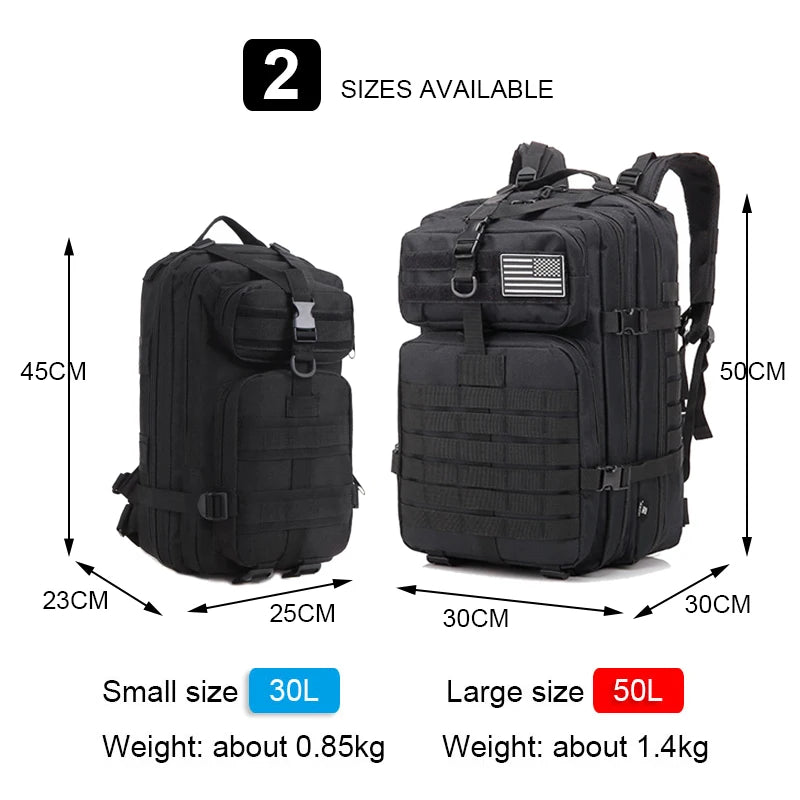 30L/50L 3P Tactical Backpack