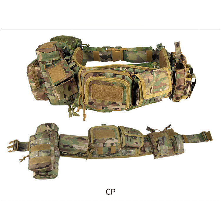 Camouflage Tactical Waist Cover Military Fan Outdoor Multi-functional Molle Belt