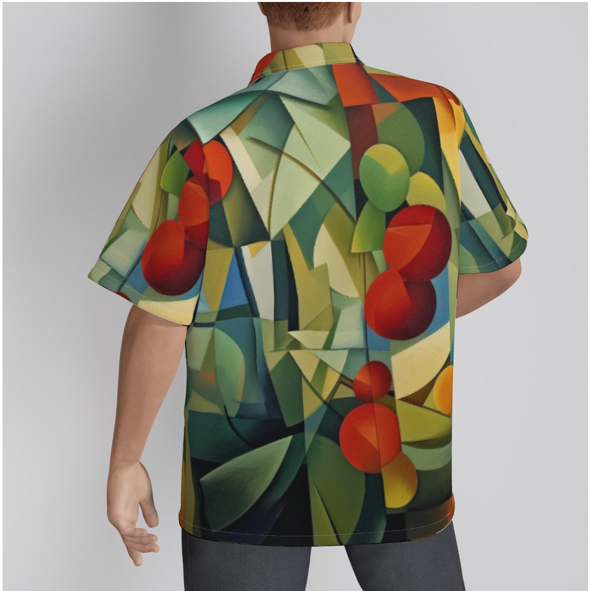 3QYNN All-Over Print Men's Hawaiian Shirt With Button Closure |115GSM Cotton poplin