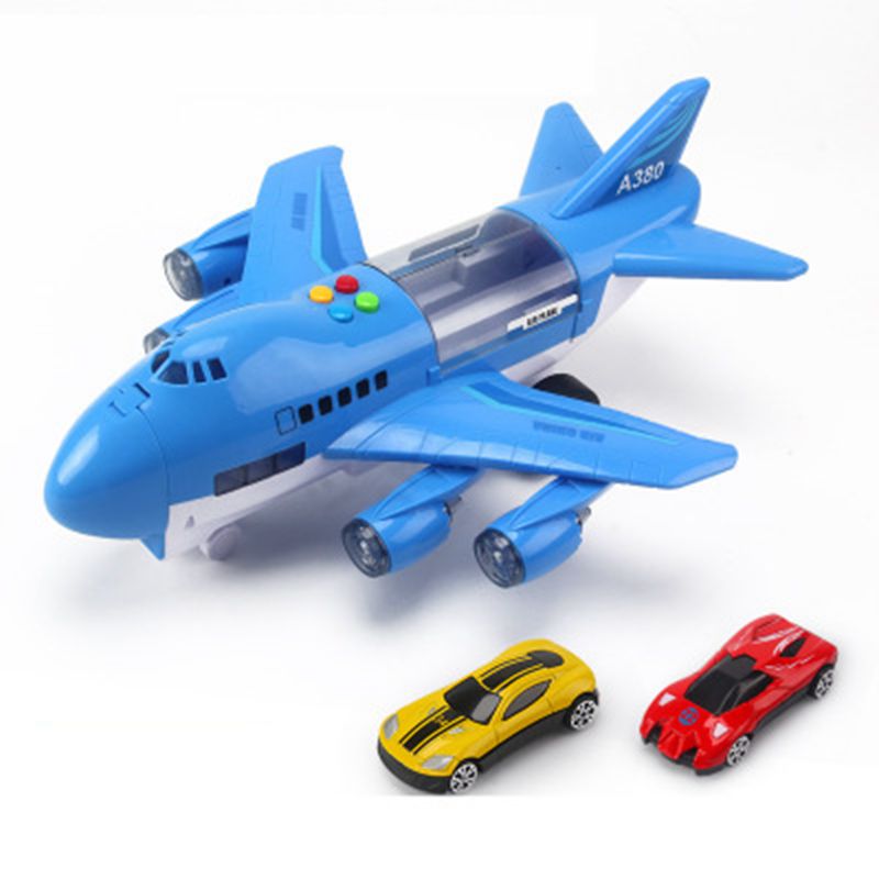 Early education sound and light track toy airliner