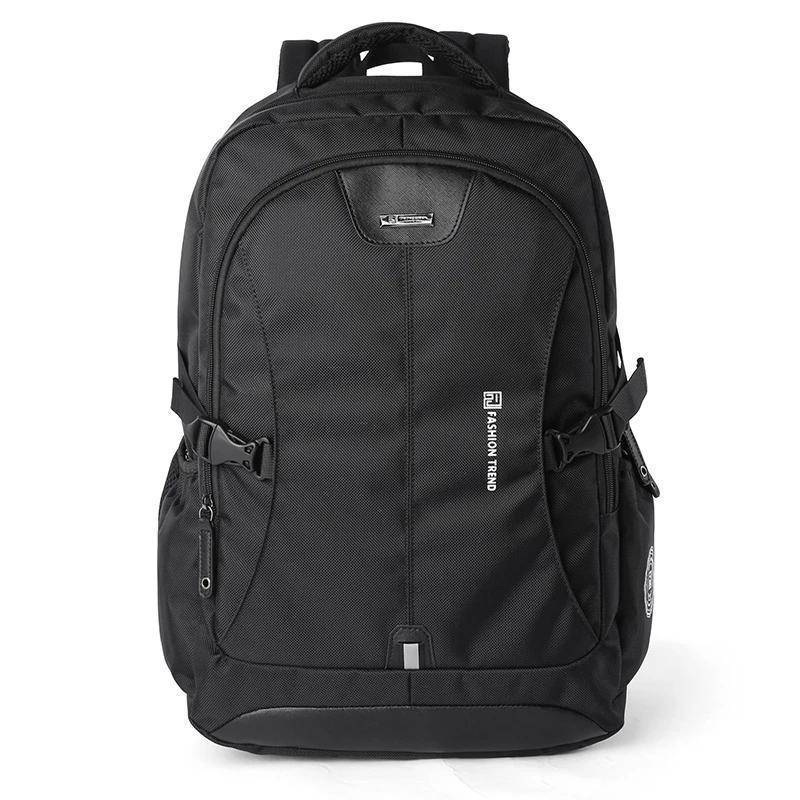 0260 New Waterproof Black Backpack with USB & Pnone Ports