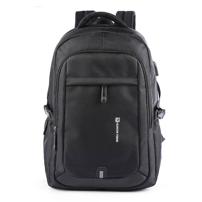 New Waterproof Black Backpack with USB and Phone Ports