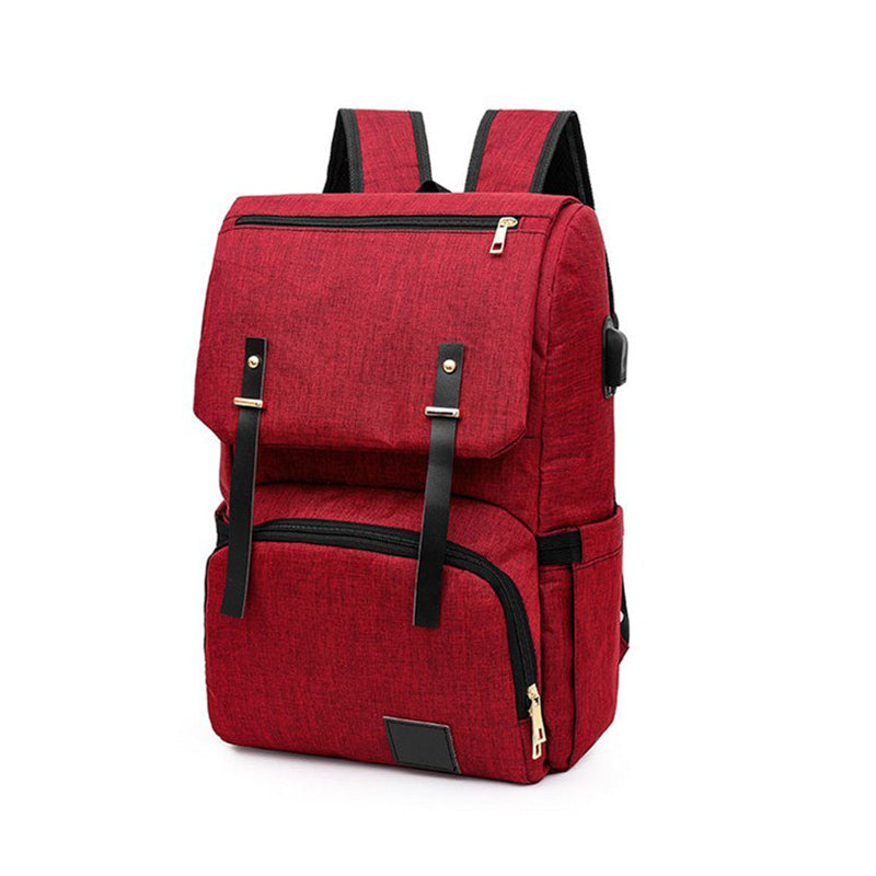 Fashionable Backpack for Diapers with USB Port,Waterproof
