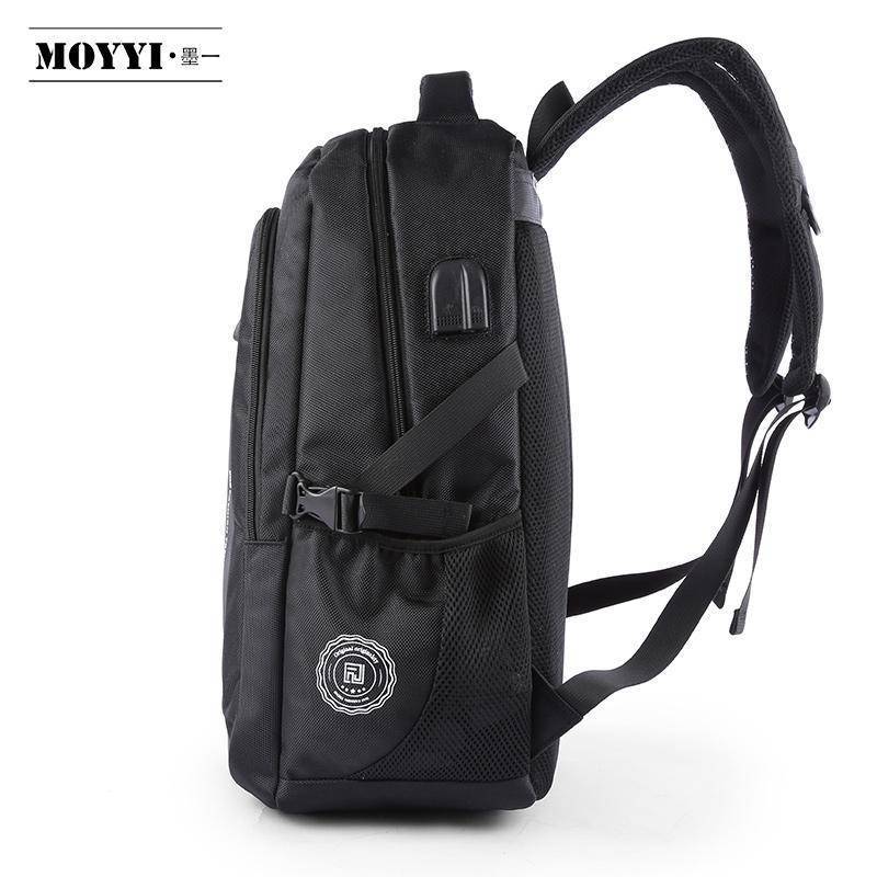 New Waterproof Black Backpack with USB and Phone Ports