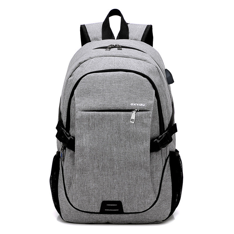 New fashion trend men's backpack, leisure business travel, computer backpack, junior high school schoolbag