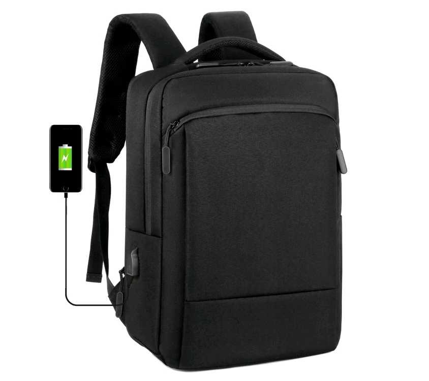 Stylish High Quality with USB Port for  Business Travel or School expandable backpack with Laptop Compartment