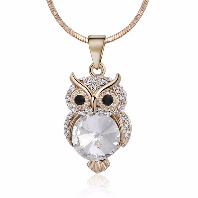 Korean Fashion Owl Pendant Necklace