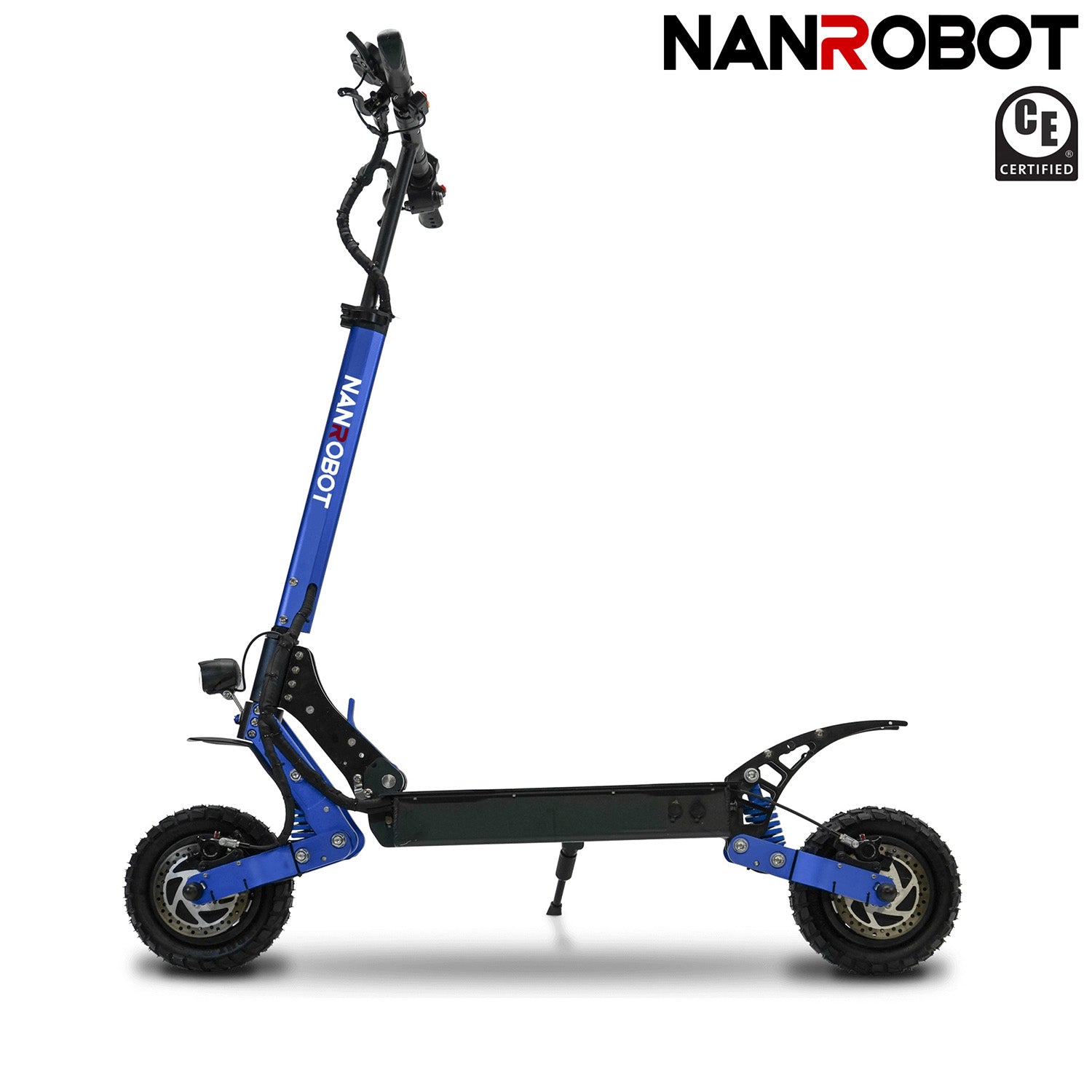 D4+3.0 NANROBOT Electric Scooter With 2000W Dual Motor 52V 23.4AH with Long Battery Range,Waterproof,Tire Size:10 inch