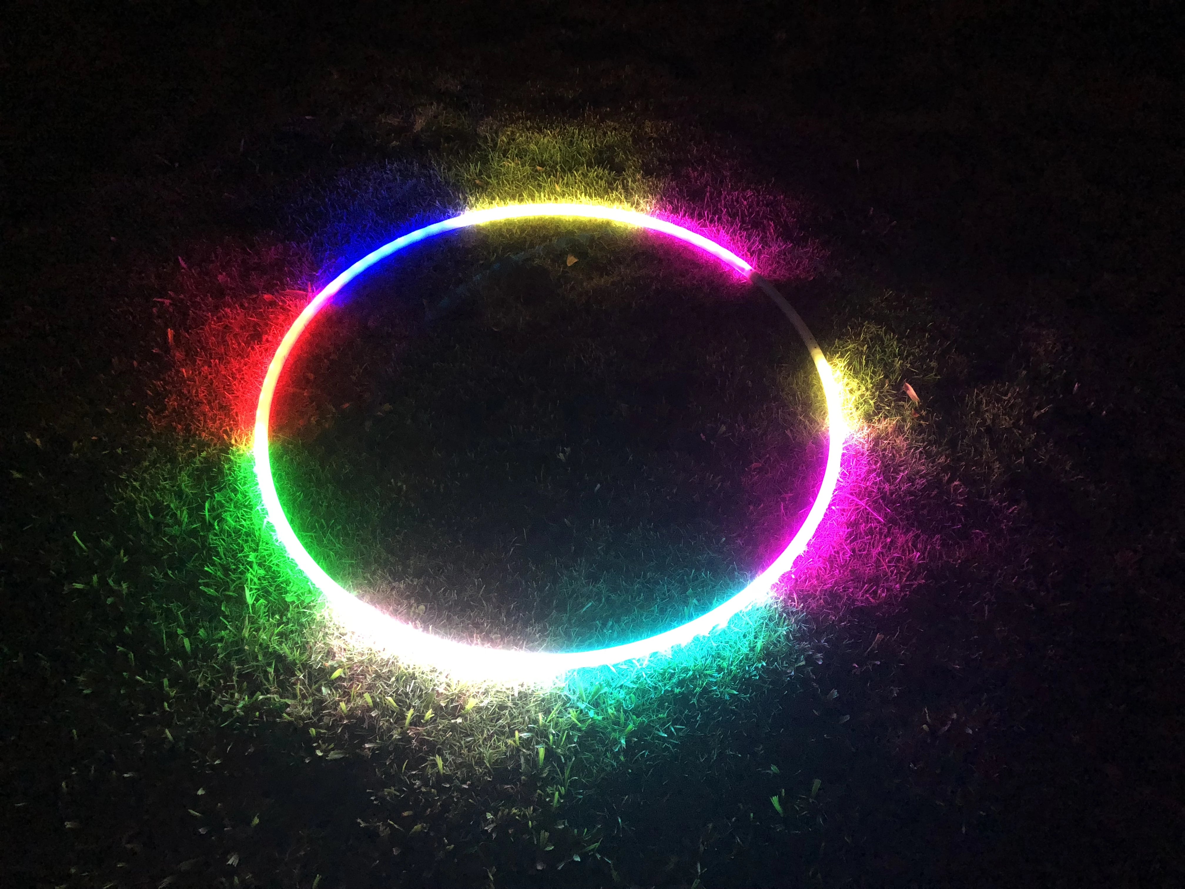 37"-80 LED Lights 300 programs Professional Smart Hoop. Fully Rechargeable + Remote Control