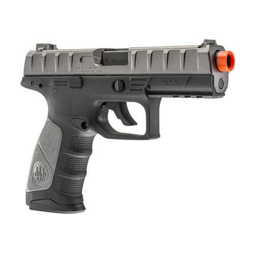 Beretta APX CO2 Metal Slide Airsoft Pistol, Black/Silver