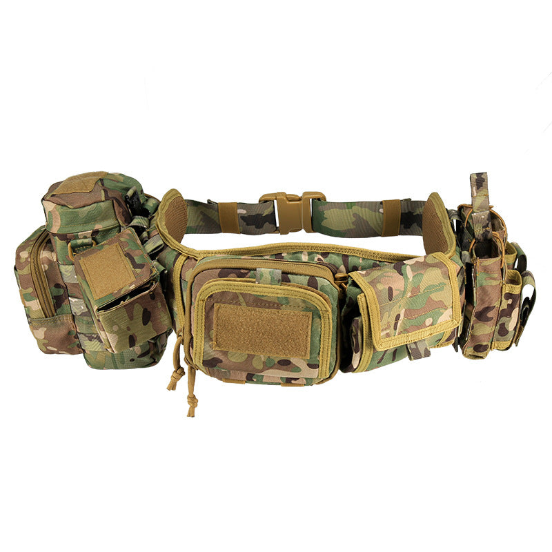 Camouflage Tactical Waist Cover Military Fan Outdoor Multi-functional Molle Belt