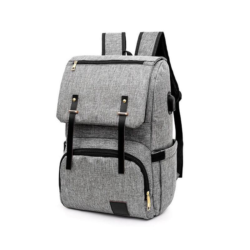 Fashionable Backpack for Diapers with USB Port,Waterproof