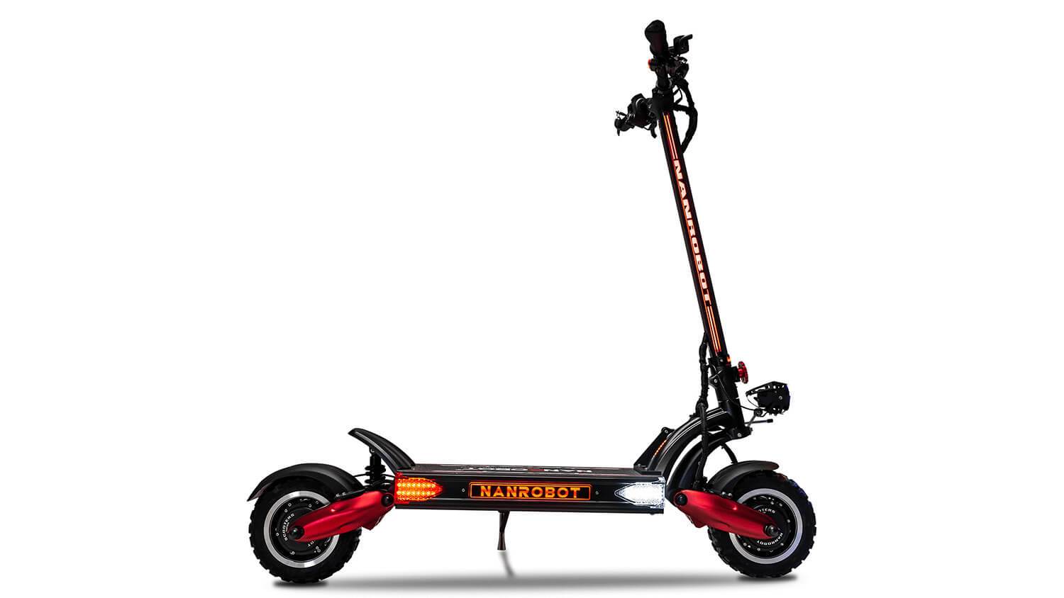 LS7+NANROBOT Electric Scooter With 4800W Dual Motor 60V 40AH with Long Battery Range,Waterproof,Tire Size:11 inch and Oil Brake