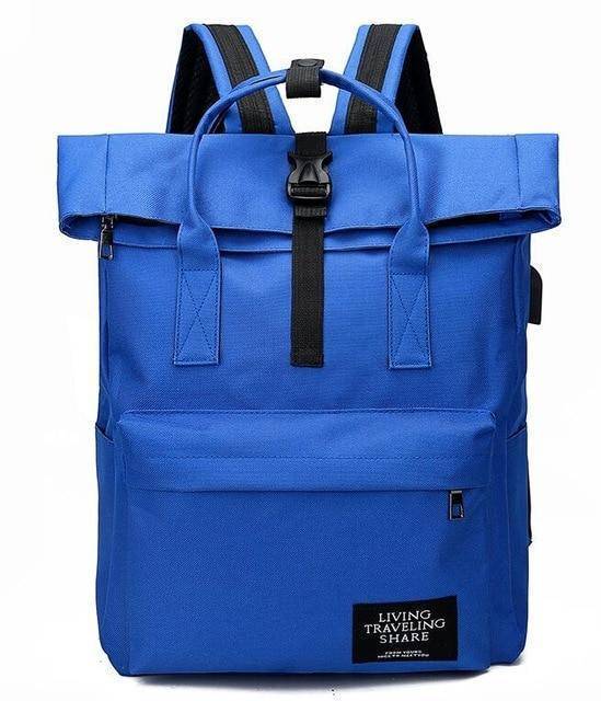 New fashion Canvas Ladies Backpack  with External USB Port