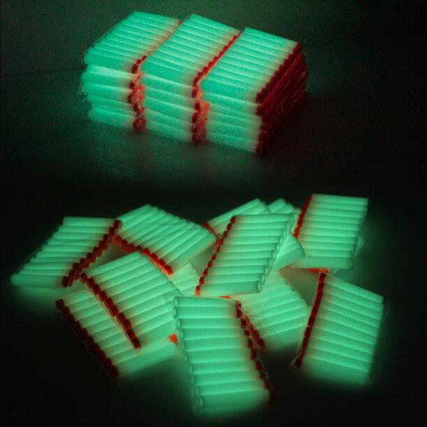 40pcs Fluorescence  Bullets for Nerf Series  glow in the dark