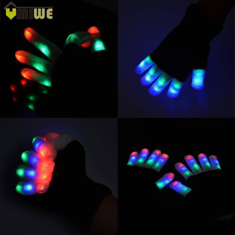 Creative 7 Mode LED Finger Lighting Gloves