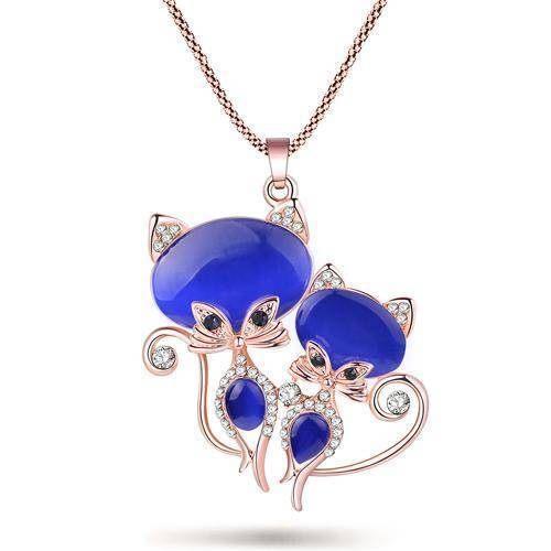 NEW WOMEN FASHION BONSNY CAT CRYSTAL