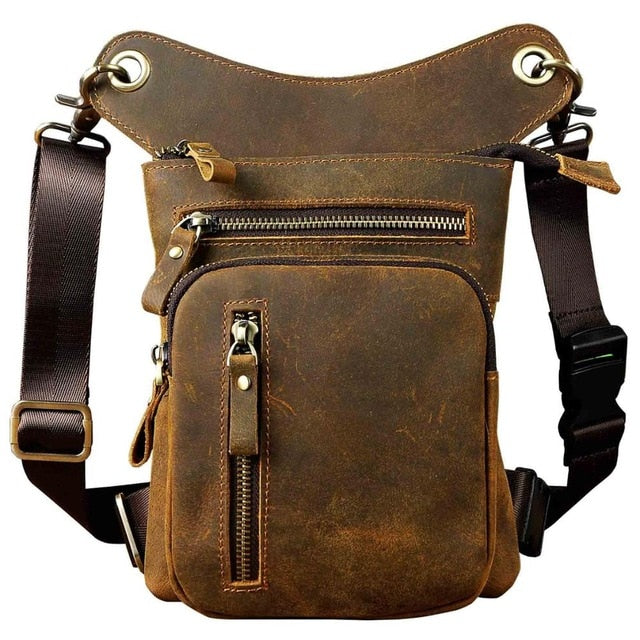 21111d Real Leather  Drop Leg Bag ,Tablet Case