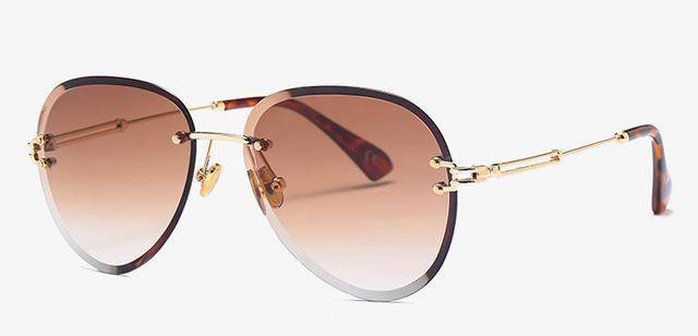 New Rimless Sunglasses Drops Style  uv400