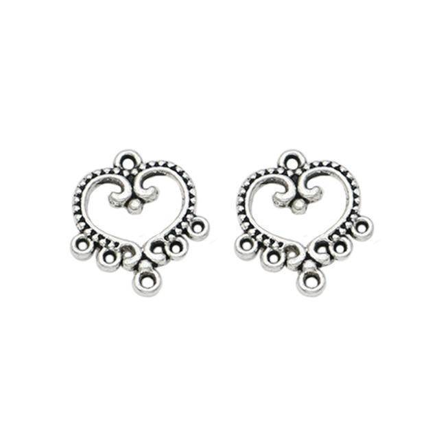 Charms Antique Silver. Plated Pendants for Jewelry Making.