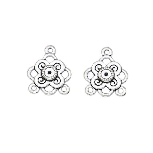 Charms Antique Silver. Plated Pendants for Jewelry Making.