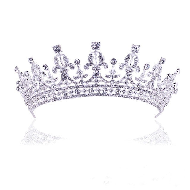 New Fashion Baroque Style Luxury Crystal AB Bridal Crown