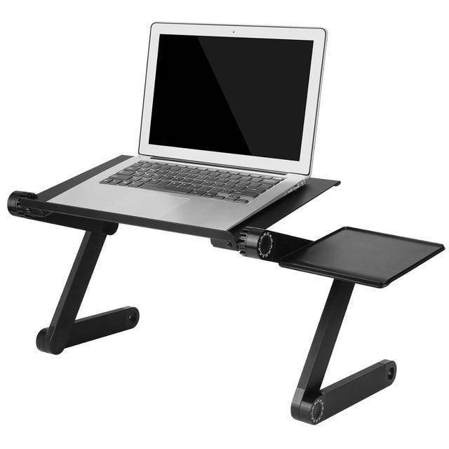 Adjustable Aluminum Laptop Desk  With Mouse Pad
