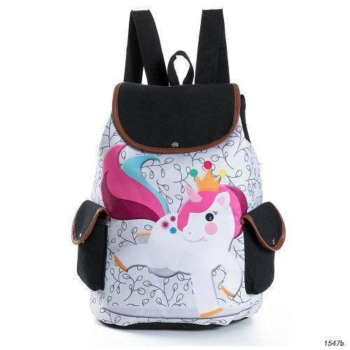 Unicorn Printed School Backpack.